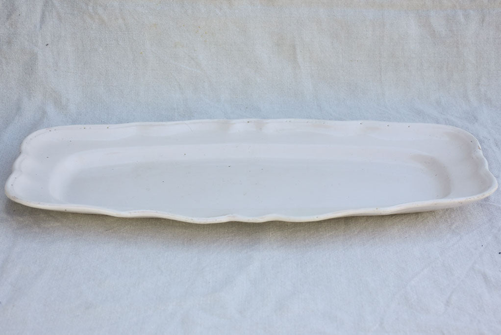 Large early 20th century French platter - white 23¾"