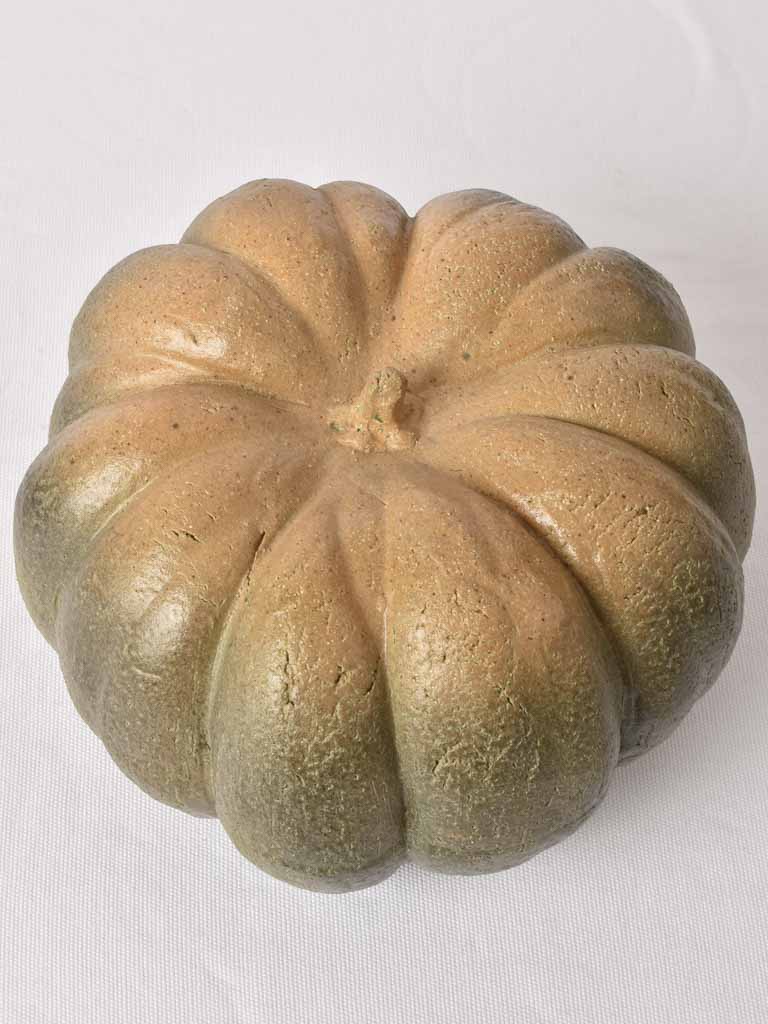 Rustic sandstone pumpkin decorative accent