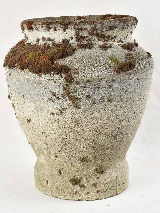 SET OF 4 CONCRETE PLANTERS 19¼"