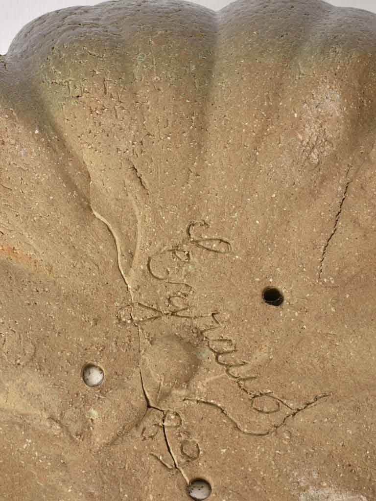 Charming sandstone pumpkin entryway accent