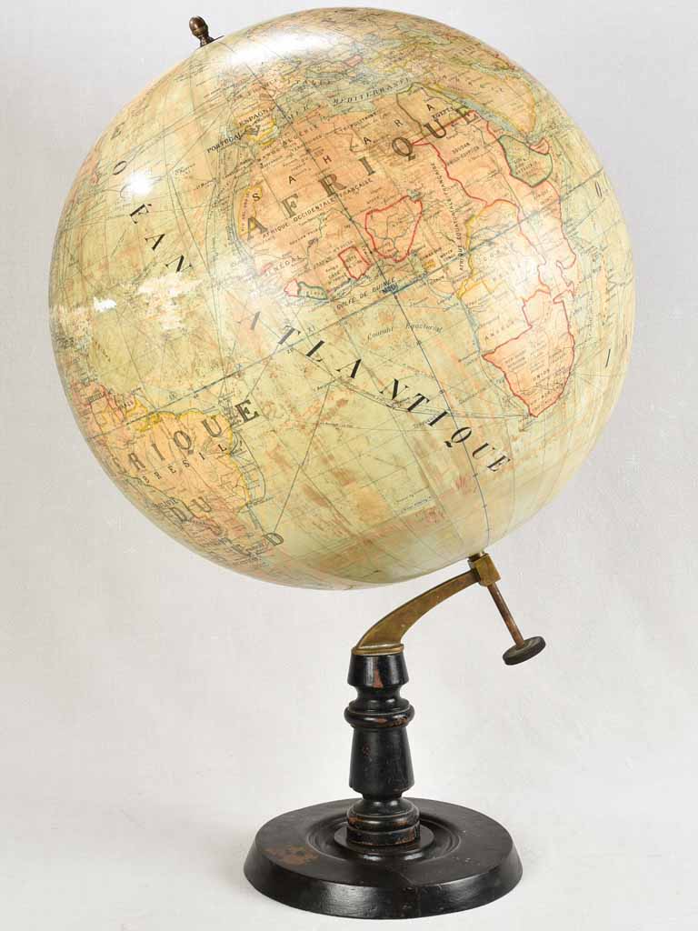 LARGE 19TH CENTURY WORLD GLOBE 39½"