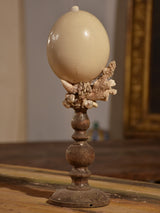 Italian mounted ostrich egg