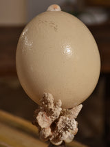 Italian mounted ostrich egg