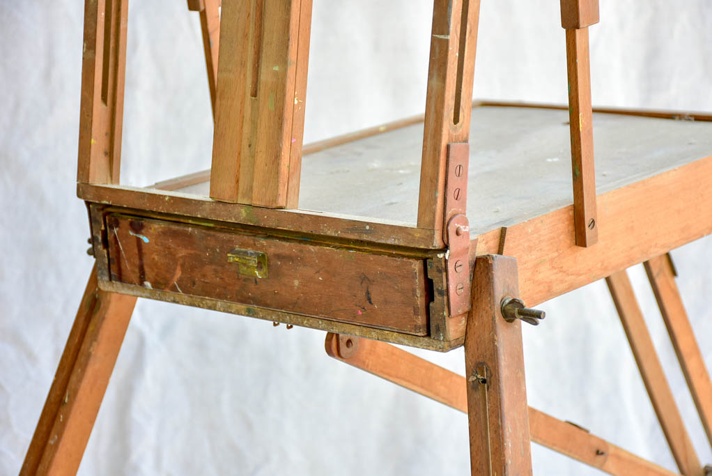 1940's French fold away easel for painting en plein air