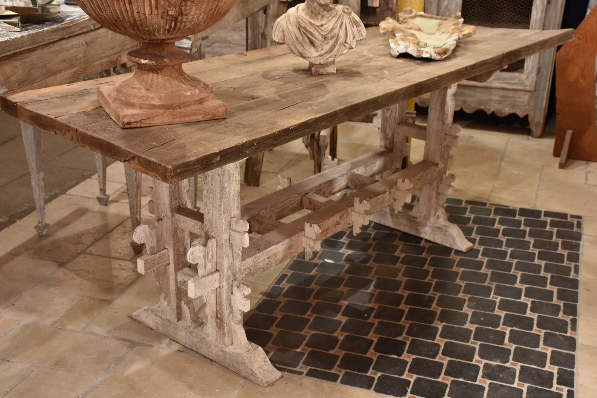 Rustic 19th century Italian farmhouse table