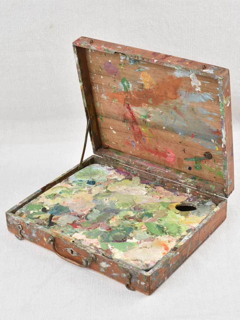 Antique French plein air painter's box