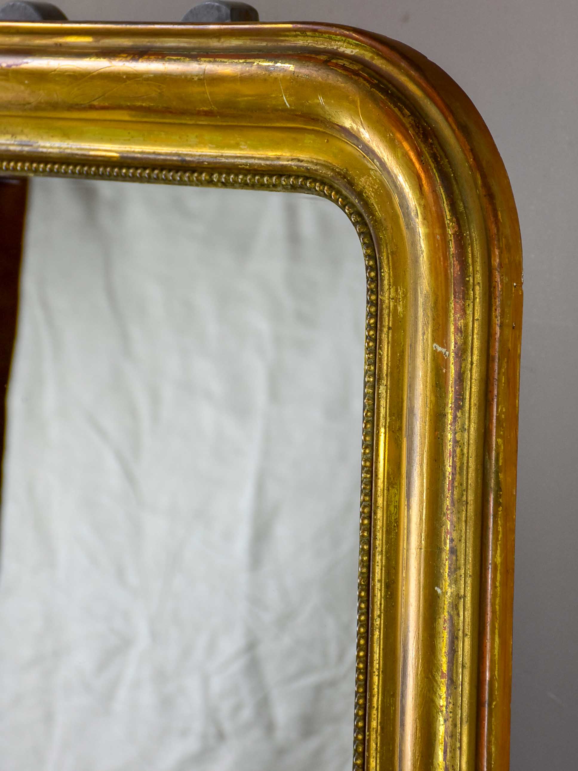 Antique French Louis Philippe mirror with gilded frame 35” x 25 ½''