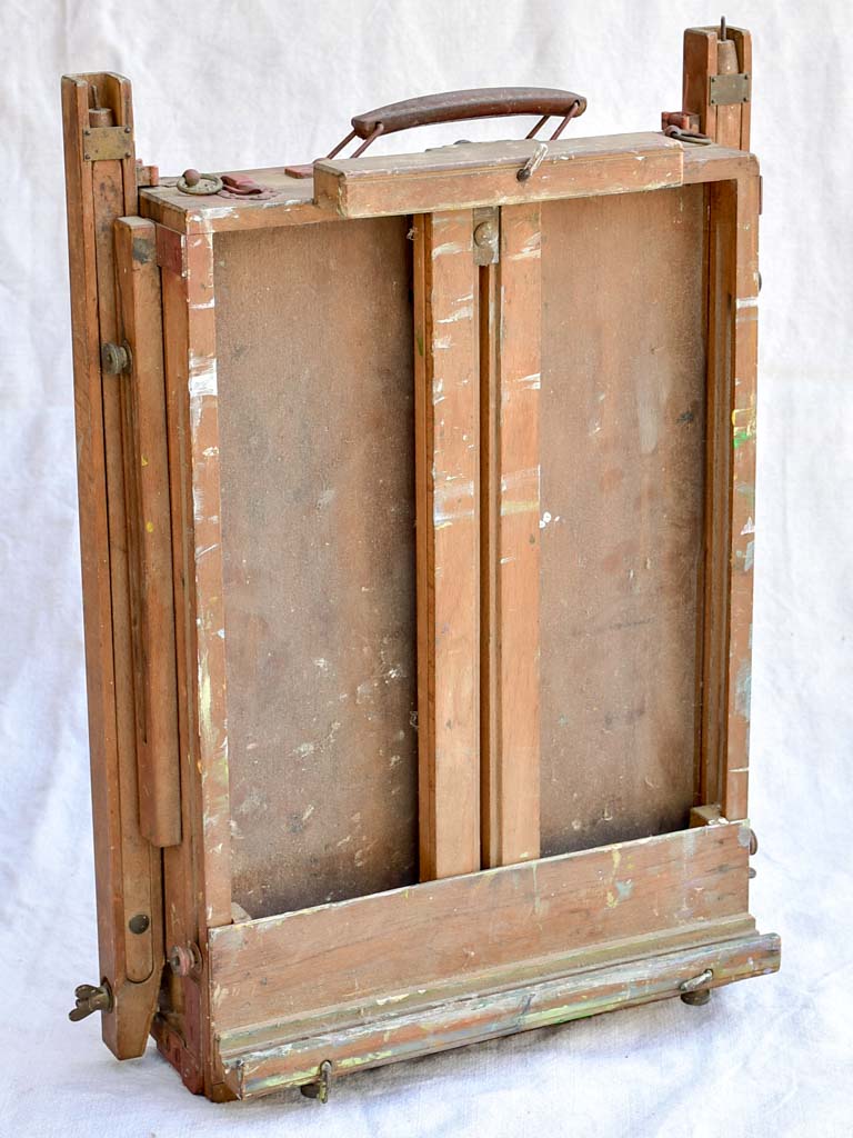 1940's French fold away easel for painting en plein air