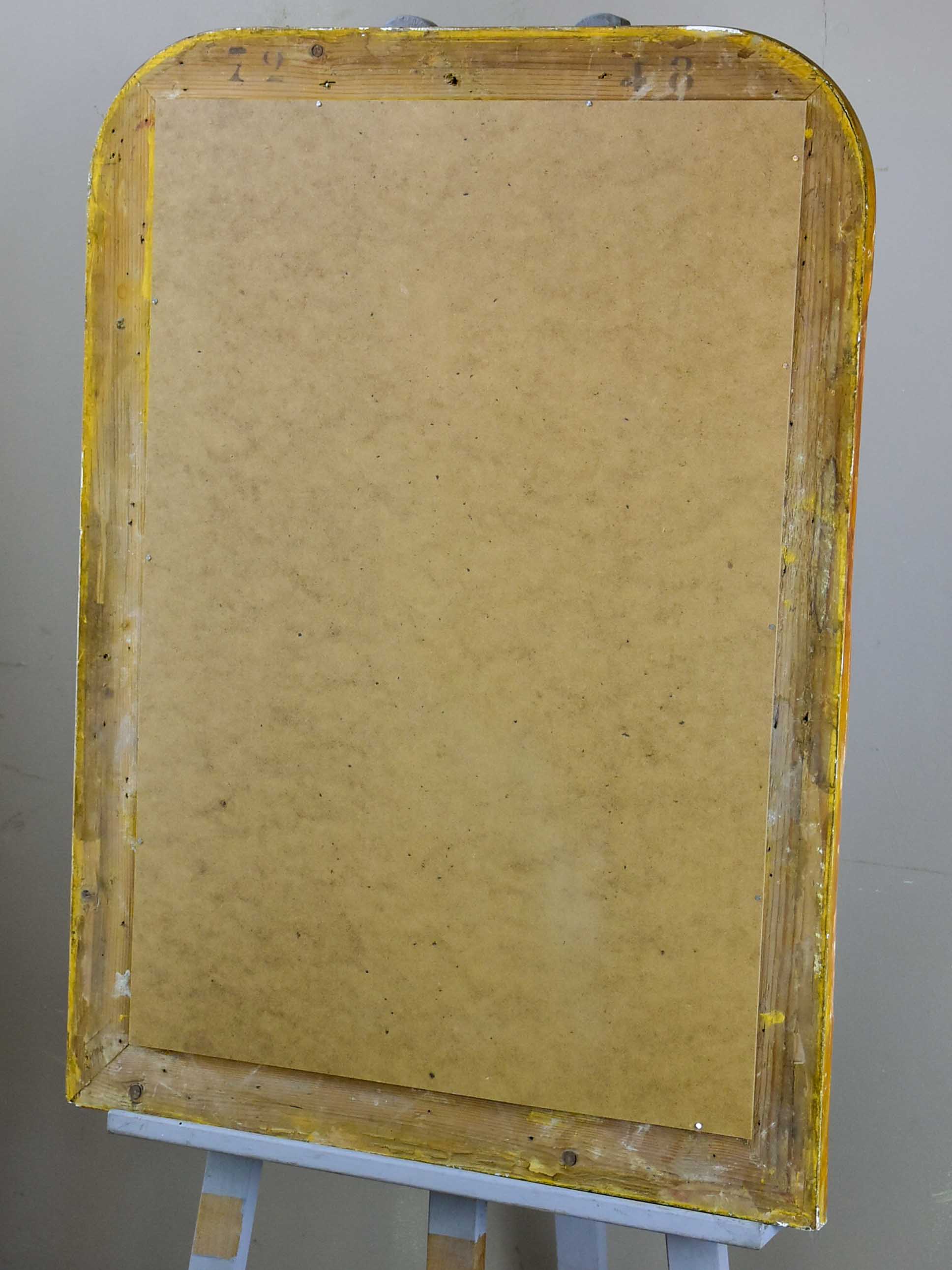 Antique French Louis Philippe mirror with gilded frame 35” x 25 ½''