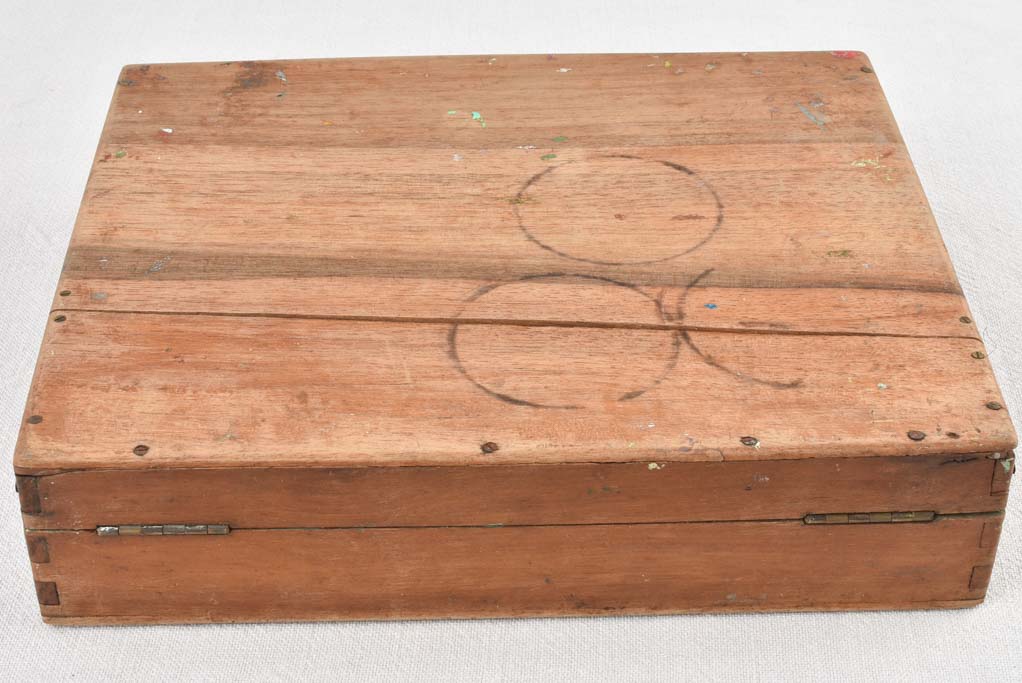 Antique French plein air painter's box