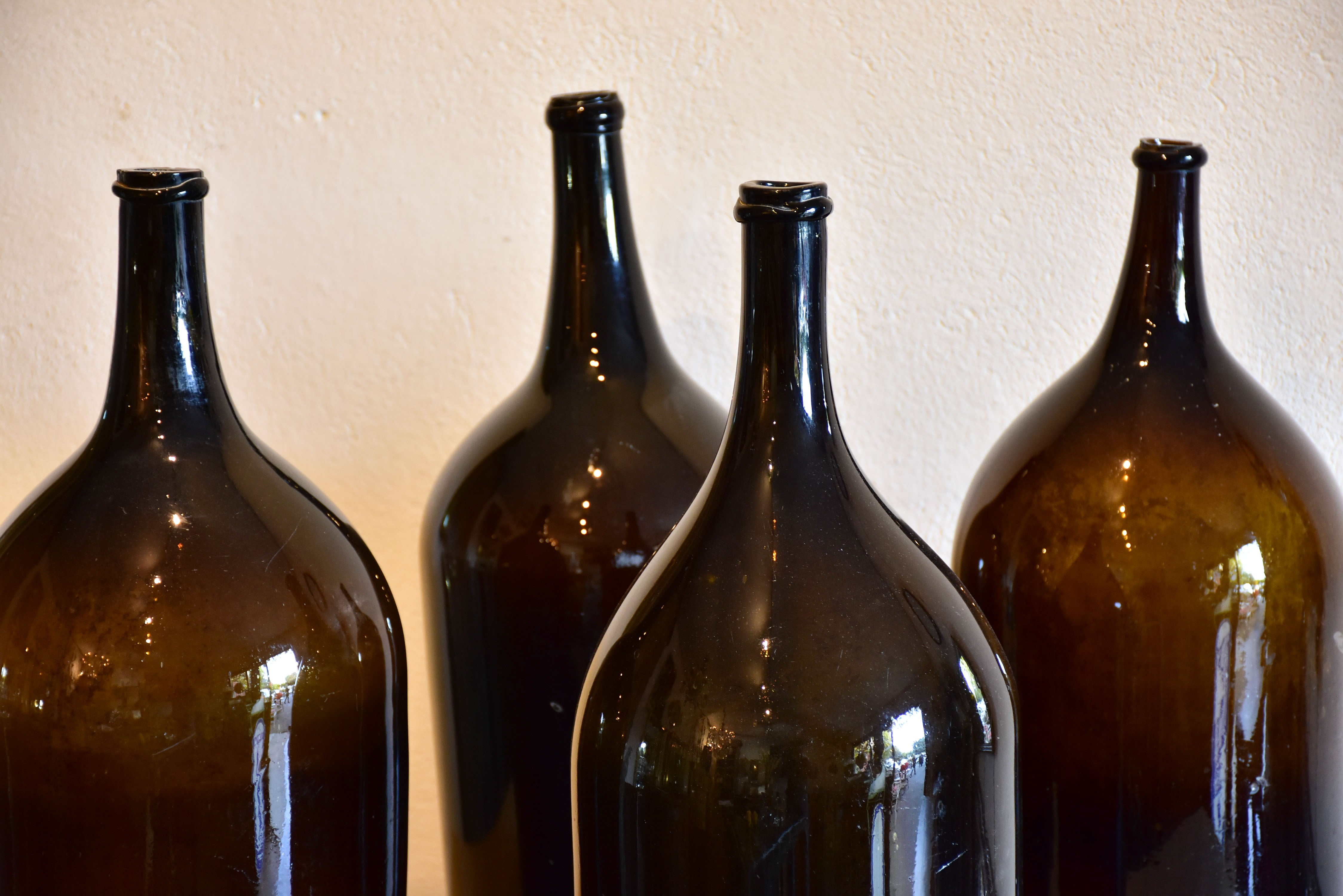 Collection of two large 18th century French bottles