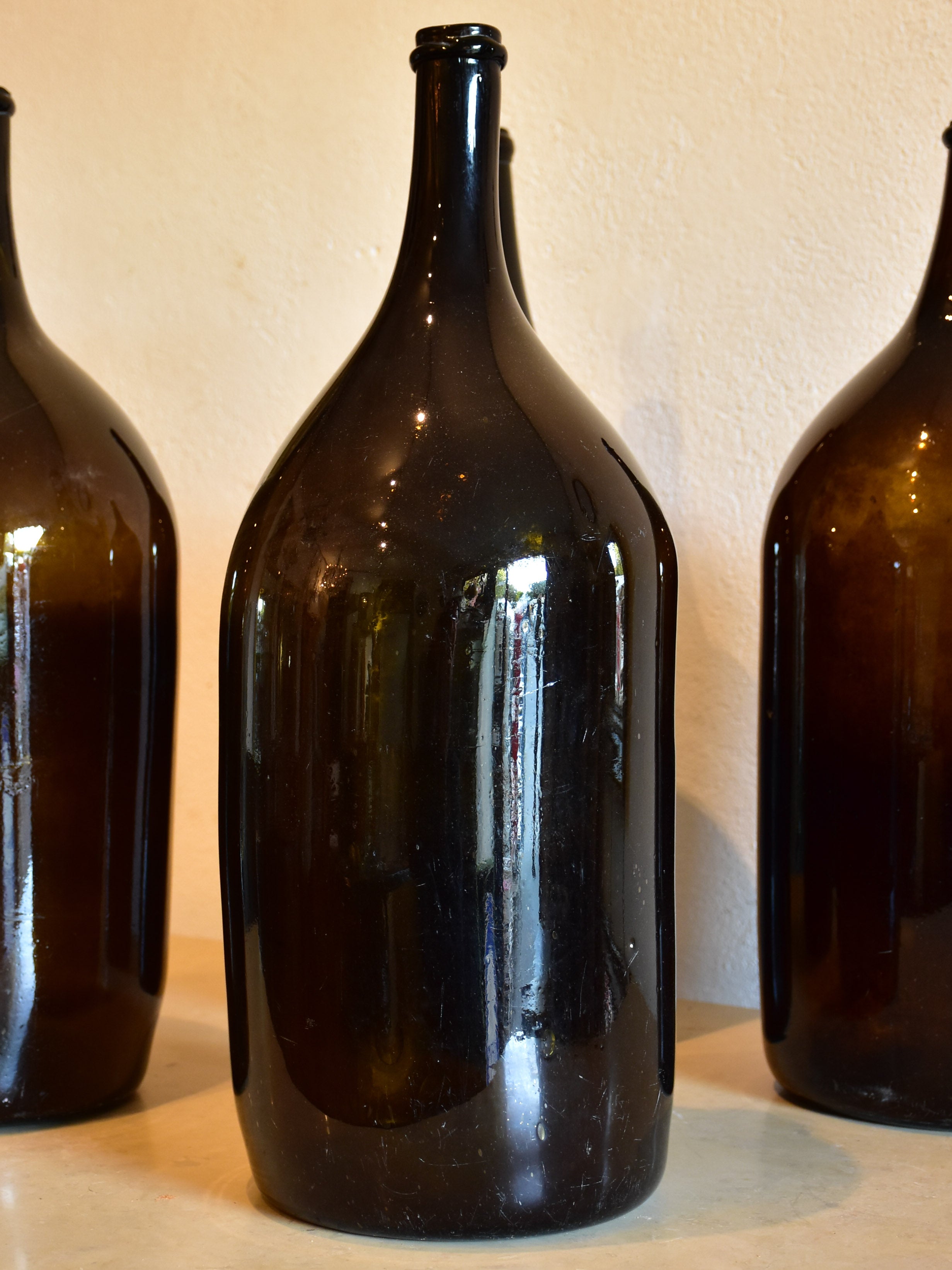 Collection of two large 18th century French bottles