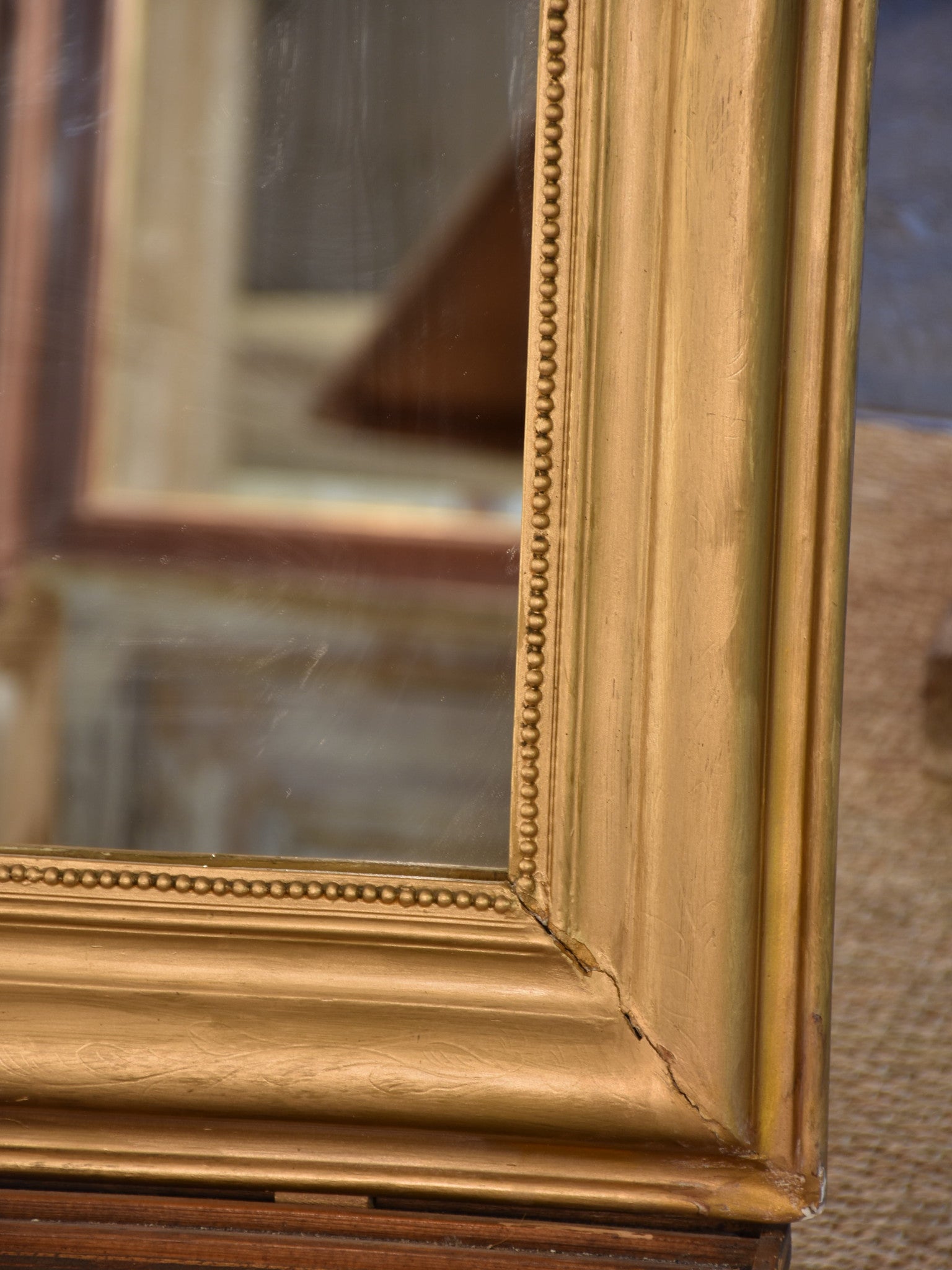 Louis Philippe mirror with gold frame