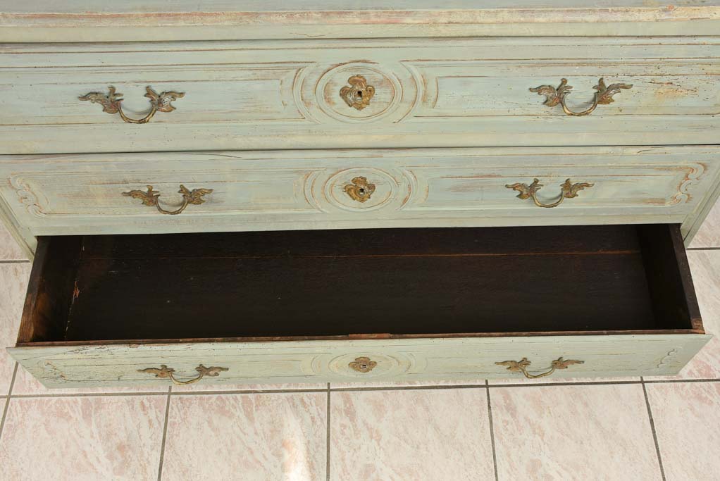 French rustic style three-drawer commode