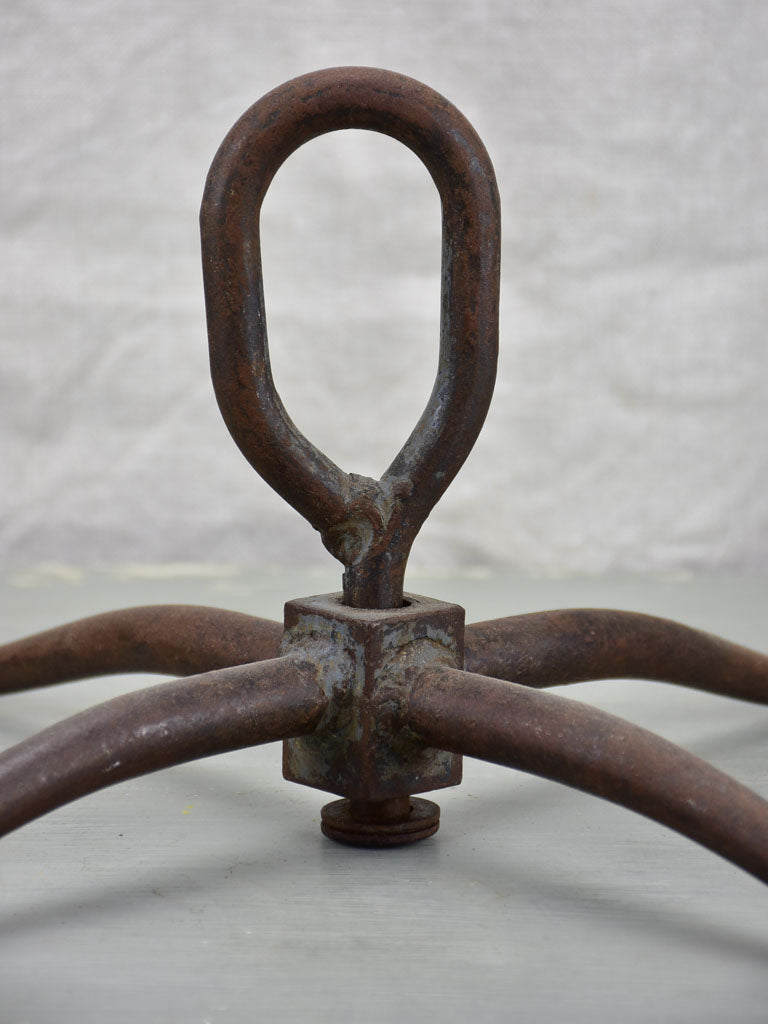 Antique French butcher's hook for sausage display