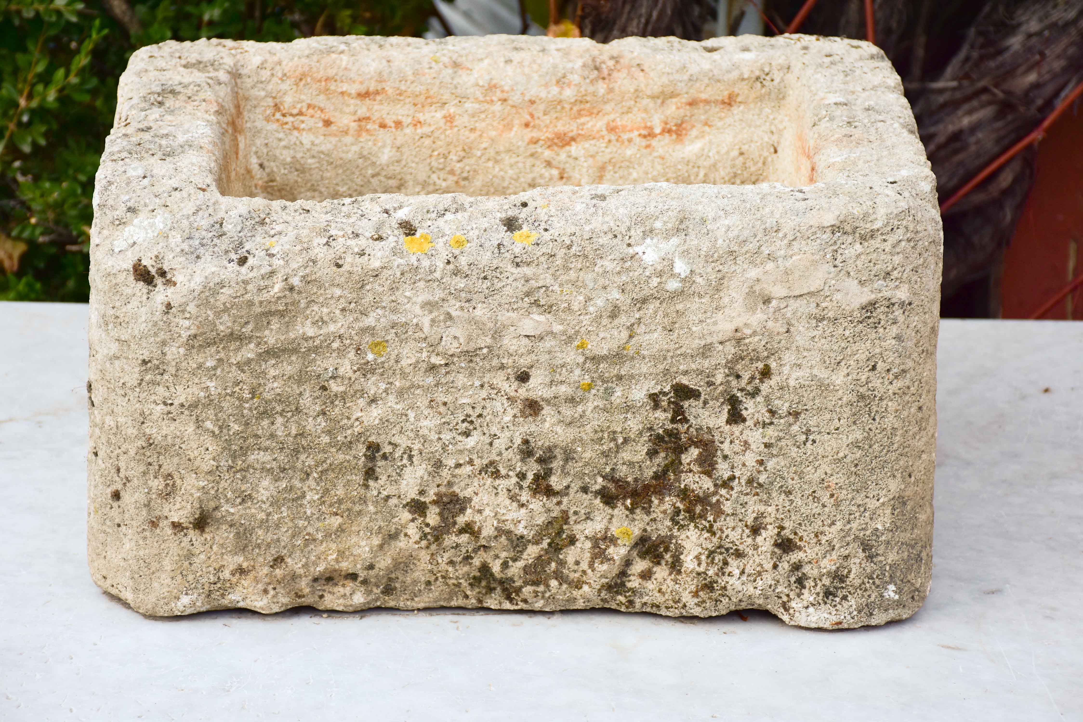 Antique French stone animal trough