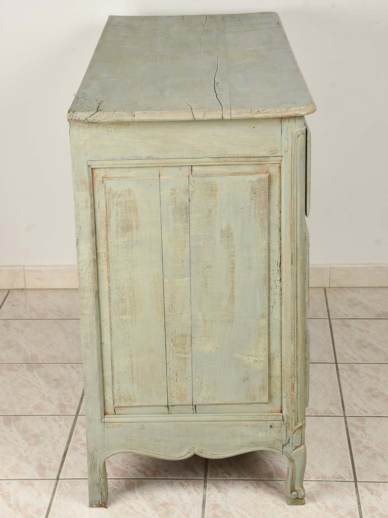 Chic blue patina finished commode