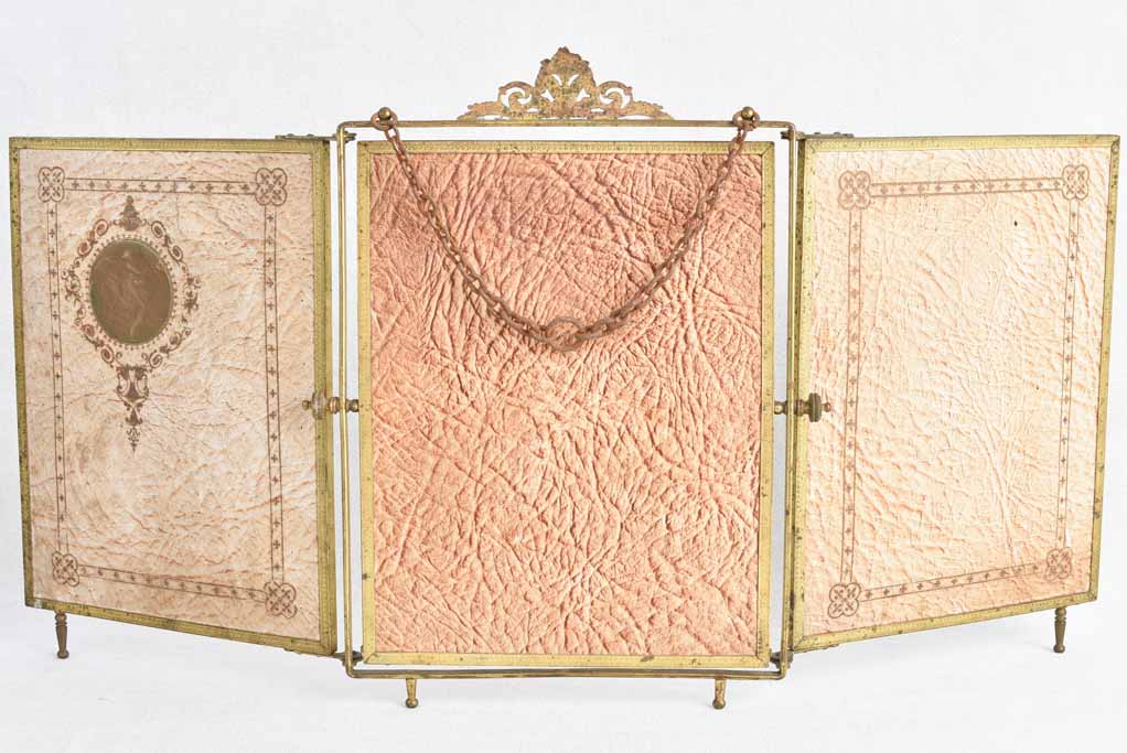 Triptych vanity mirror from the early-20th century