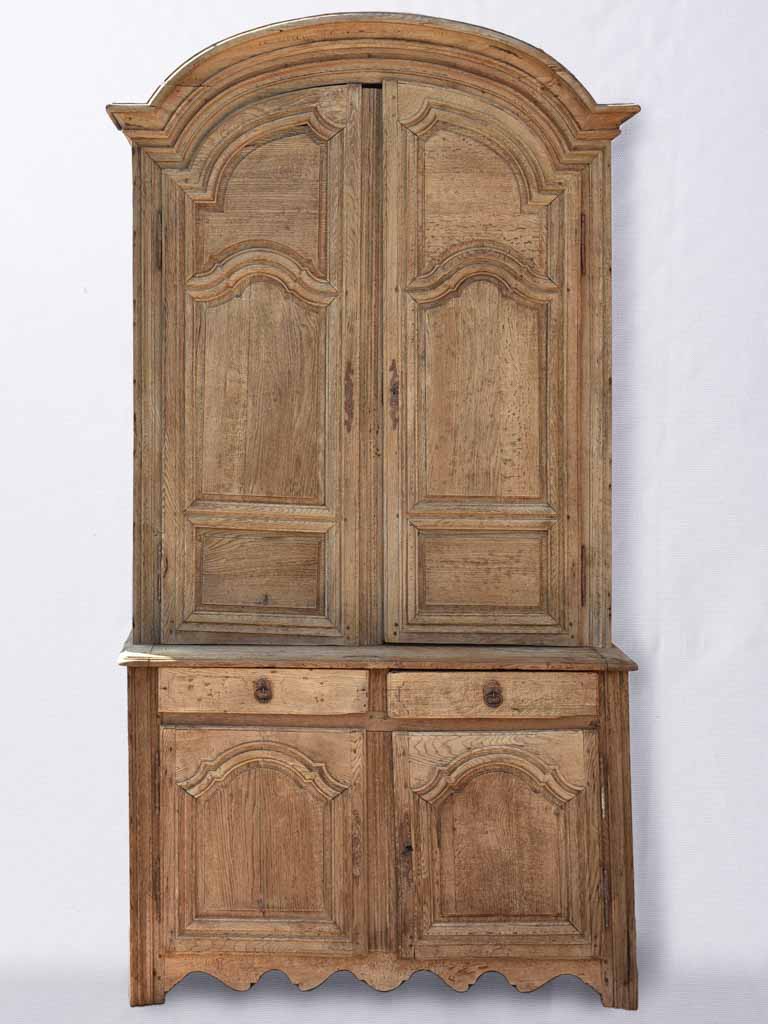 18th century French buffet deux corps - oak 101¼"