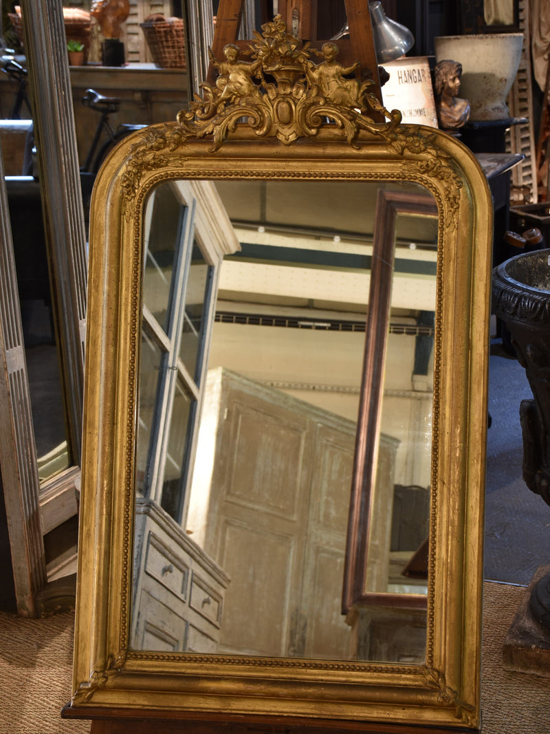 19th Century Louis Philippe Mirror With Crest