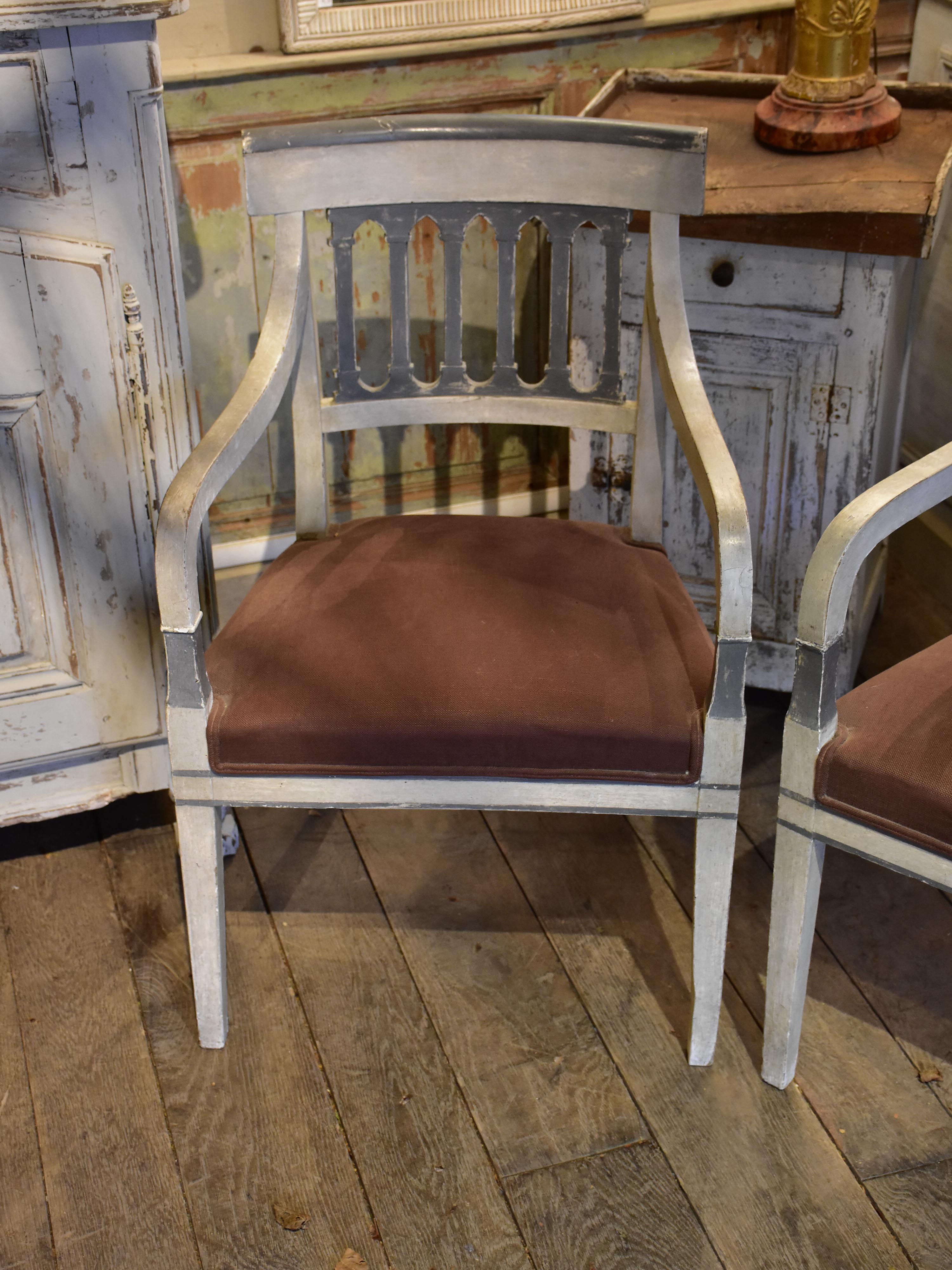 Pair of Directoire armchairs