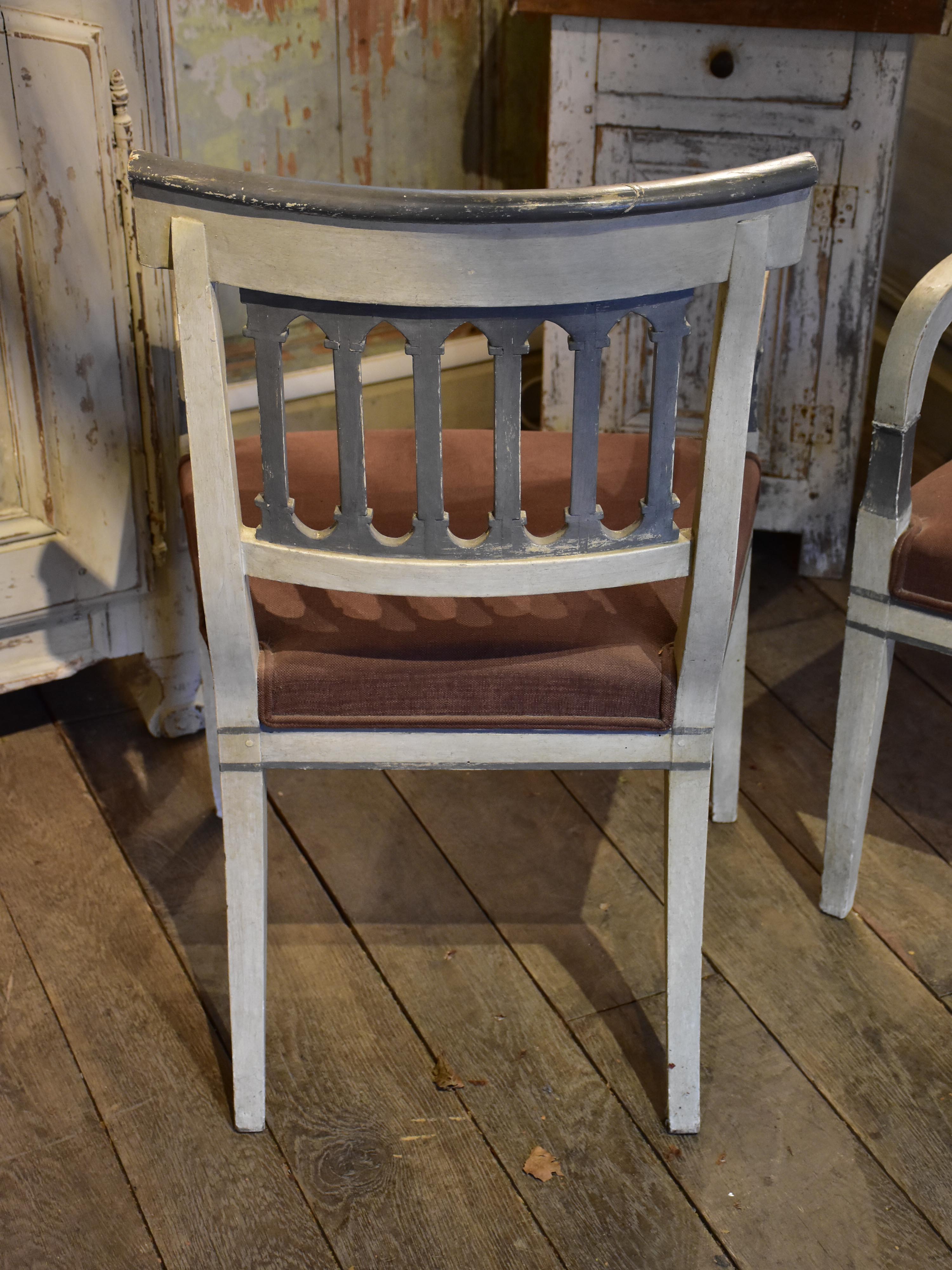 Pair of Directoire armchairs