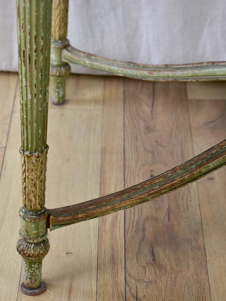 19th Century French Louis XVI style desk with leather top and original patina 41" x 24"