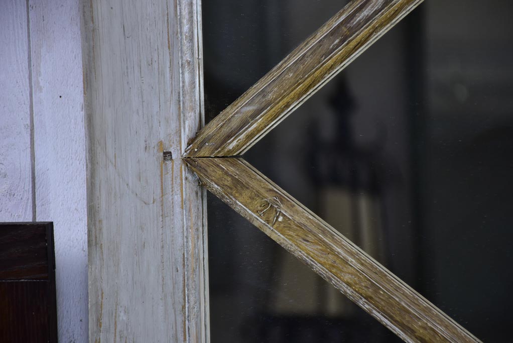 Large antique French mirror made with salvaged boiserie 61½" x 48"