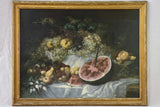 Detailed French Autumn fruit still-life