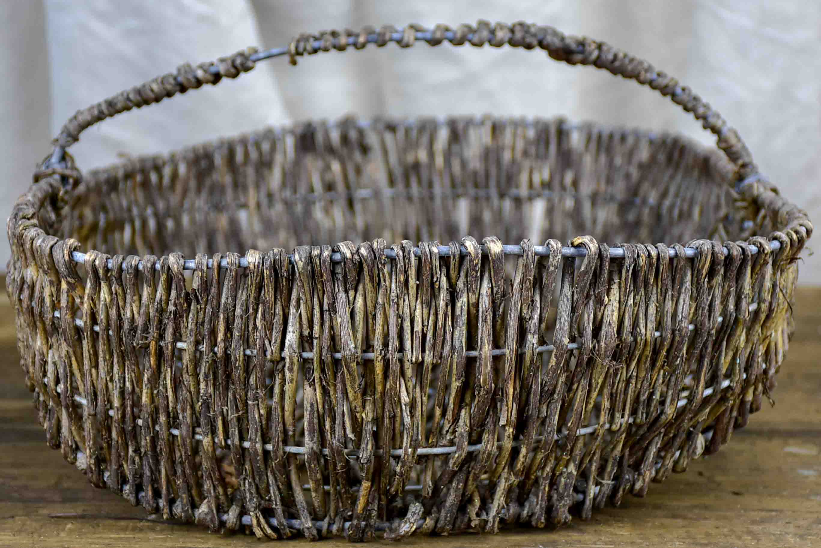 Vintage woven French basket