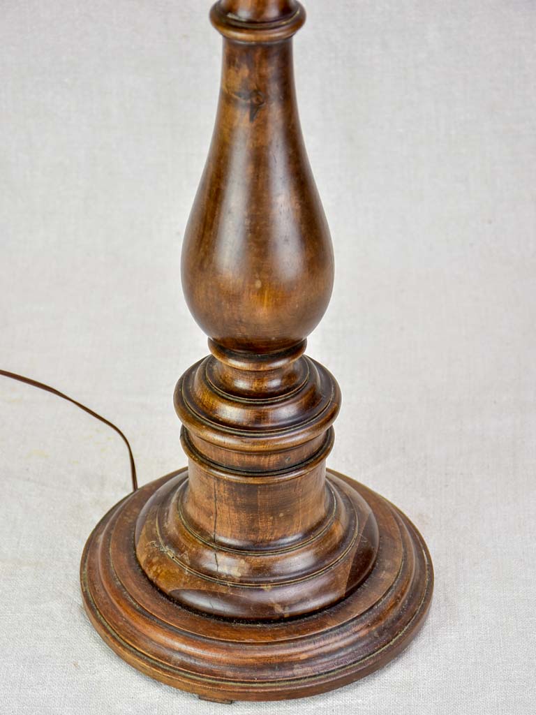 Vintage Italian walnut lamp base