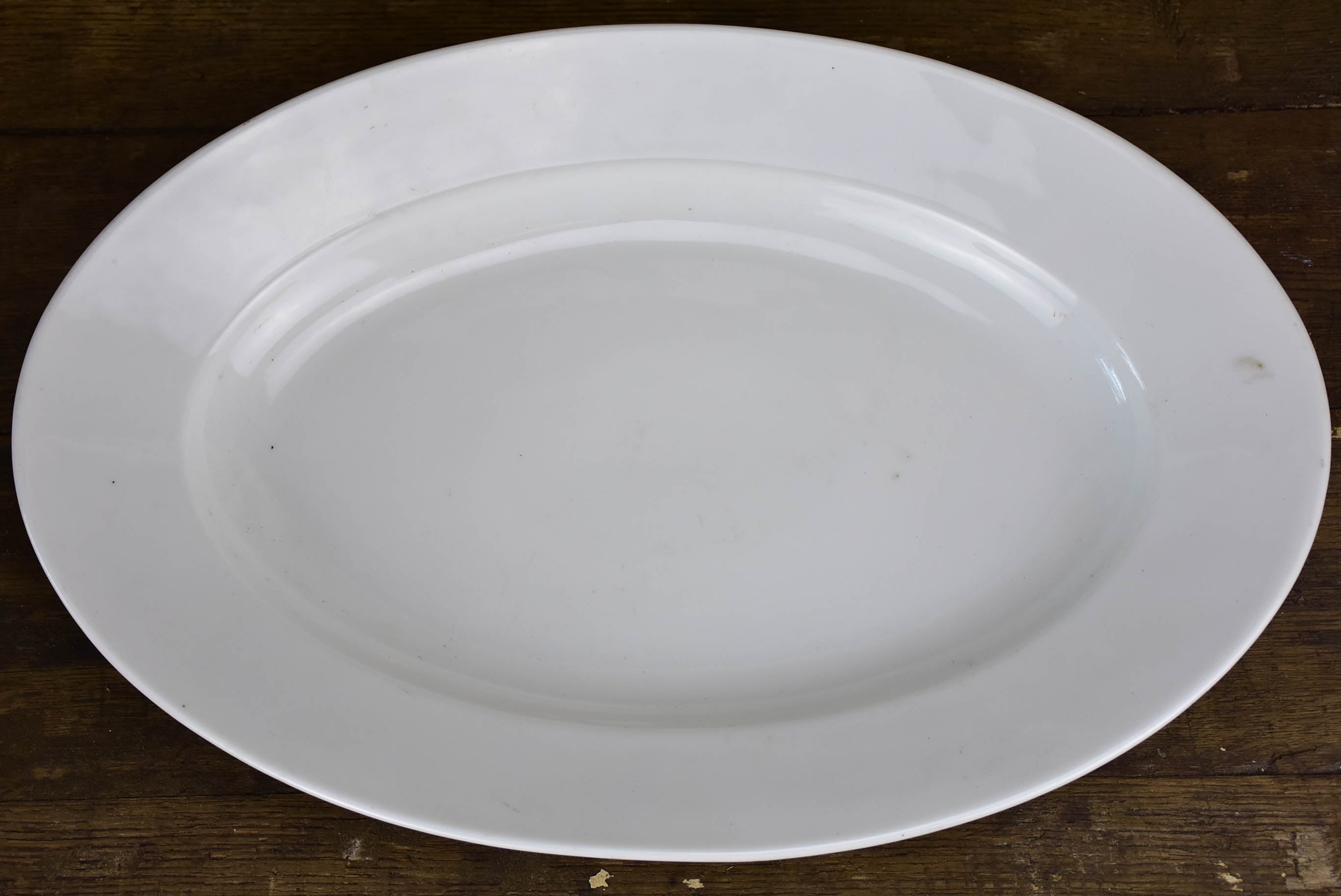 Large French ironstone oval platter