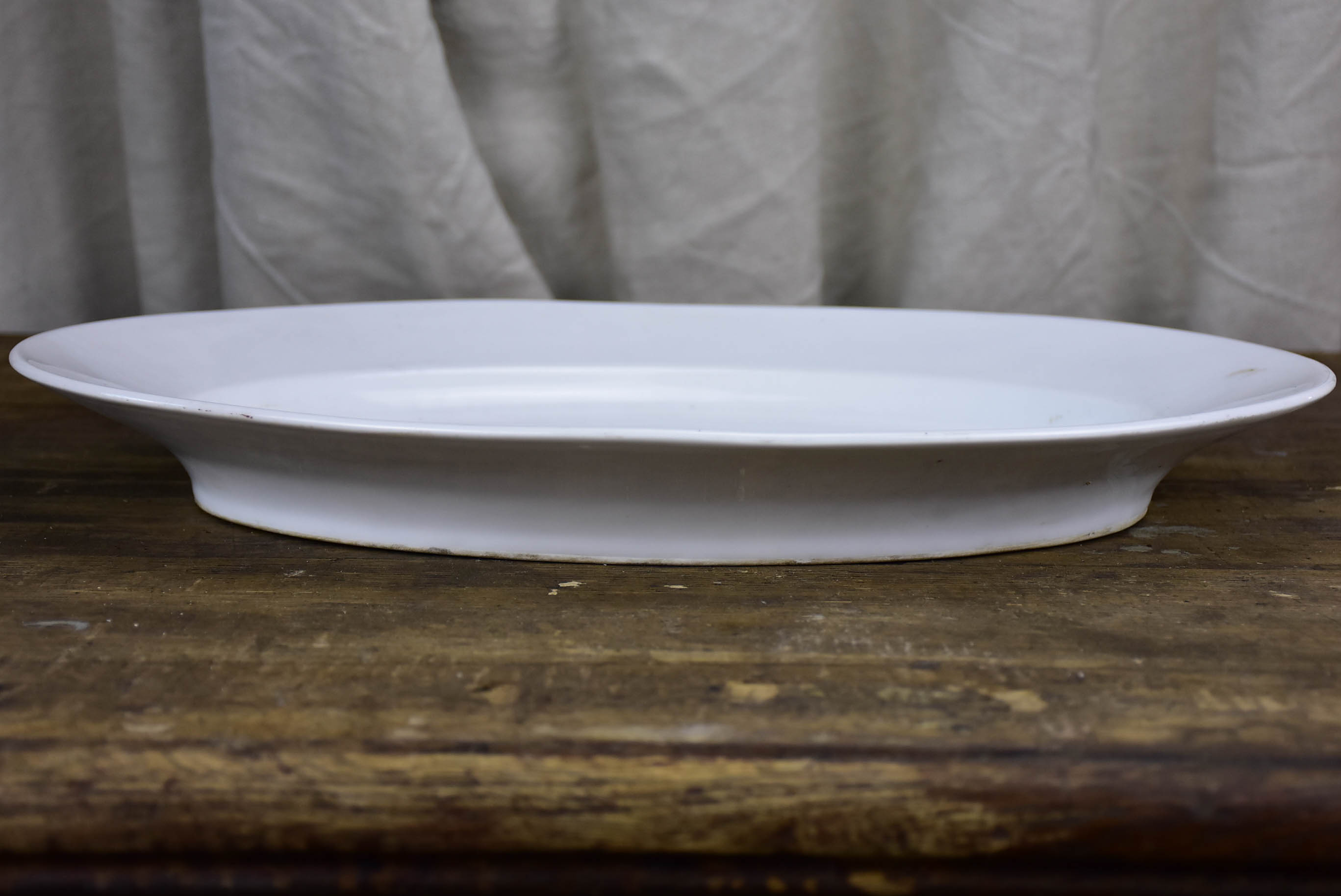 Large French ironstone oval platter