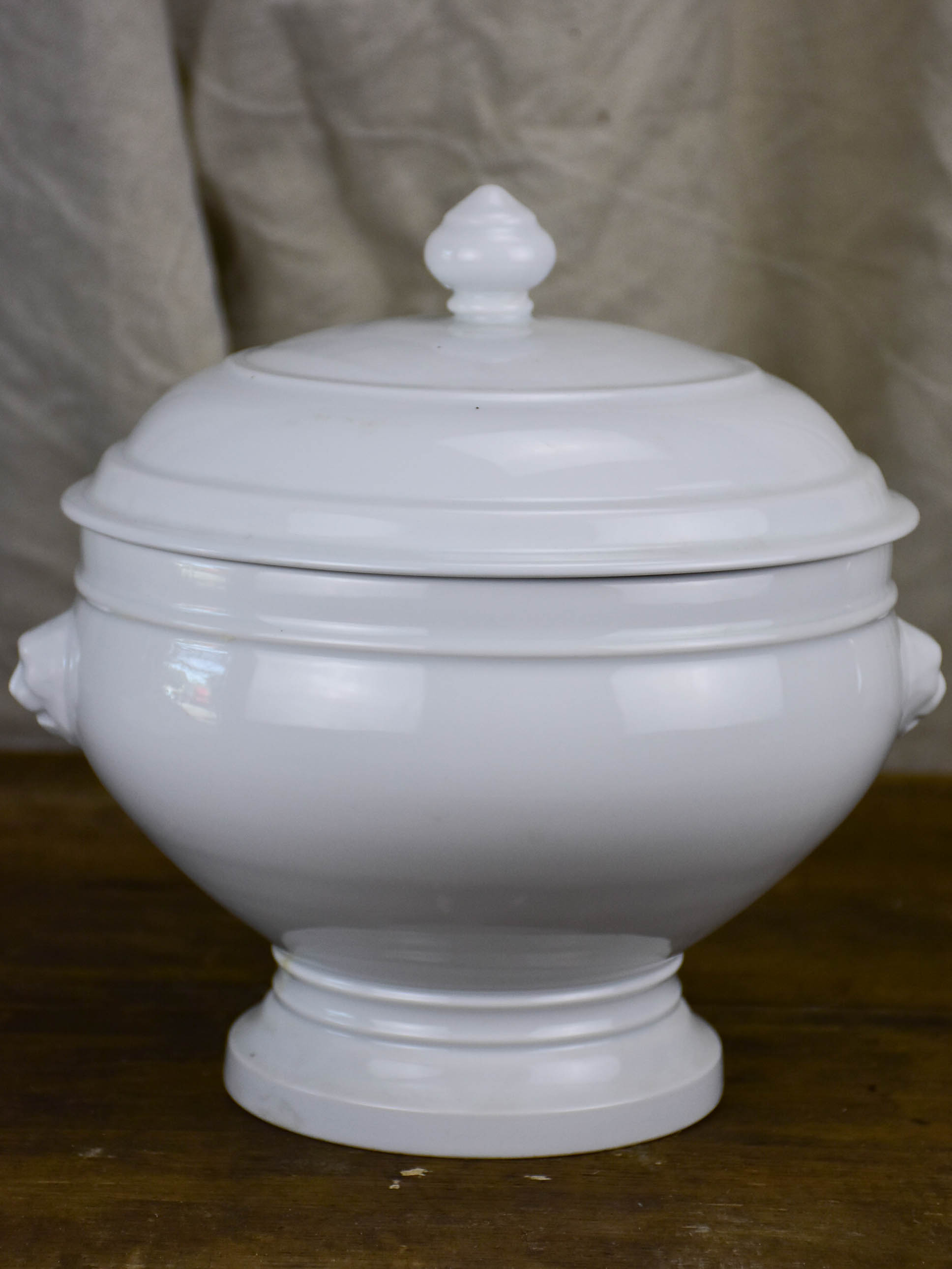 Antique white Pillivuyt soup tureen