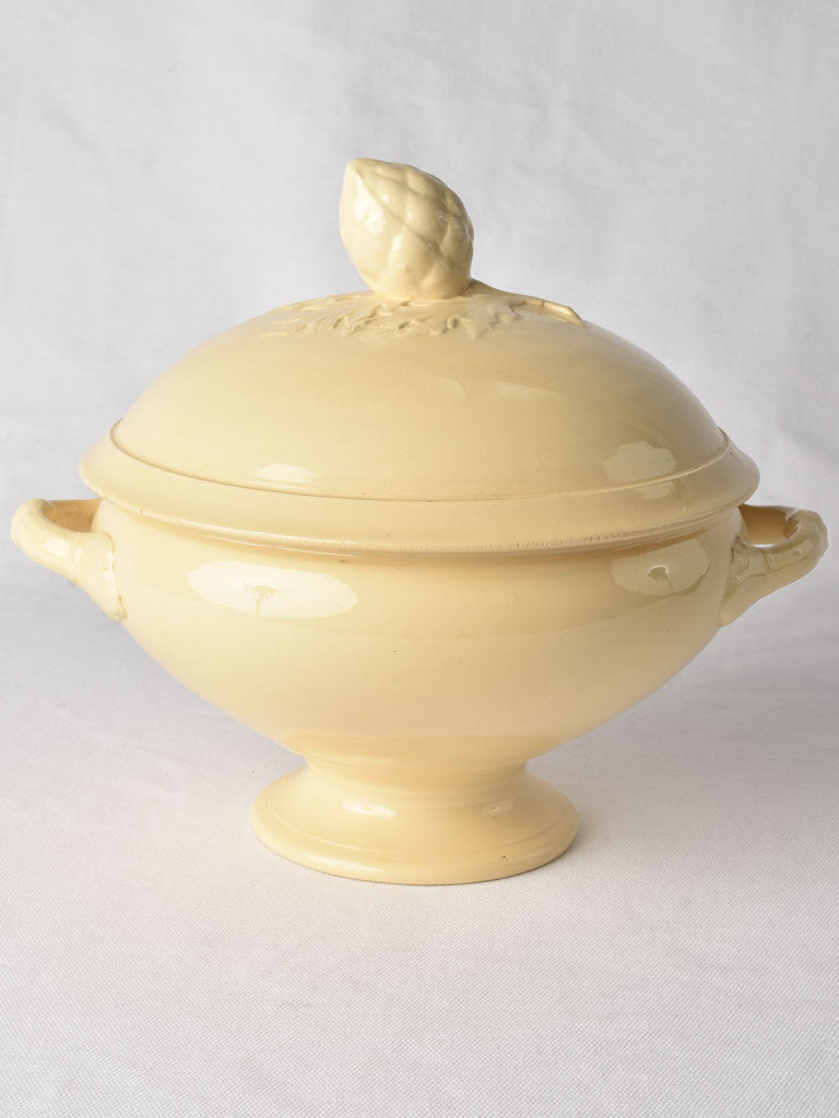 Vintage French Yellow Soup Bowl