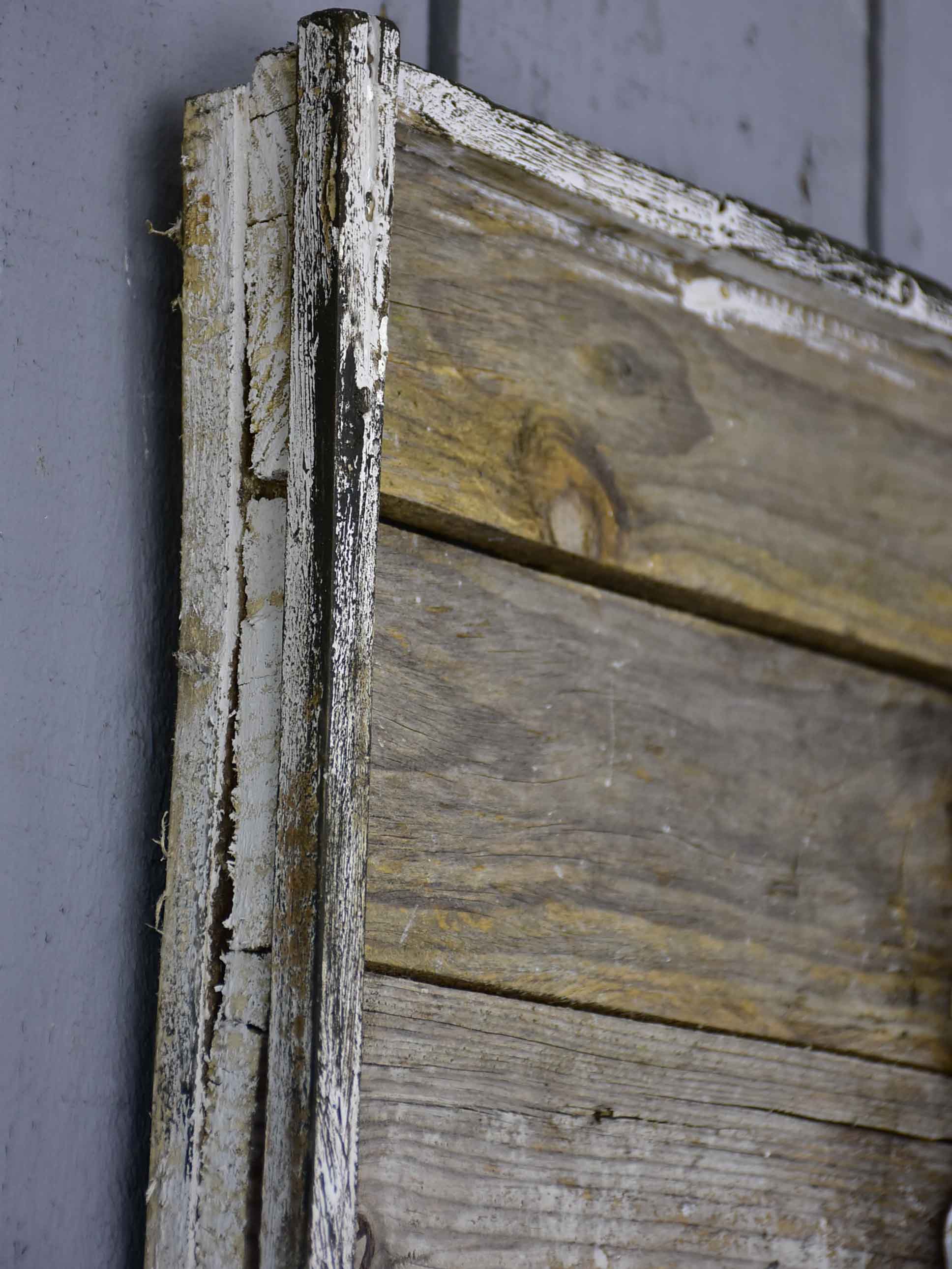 Pair of rustic French wall panels with flower urns