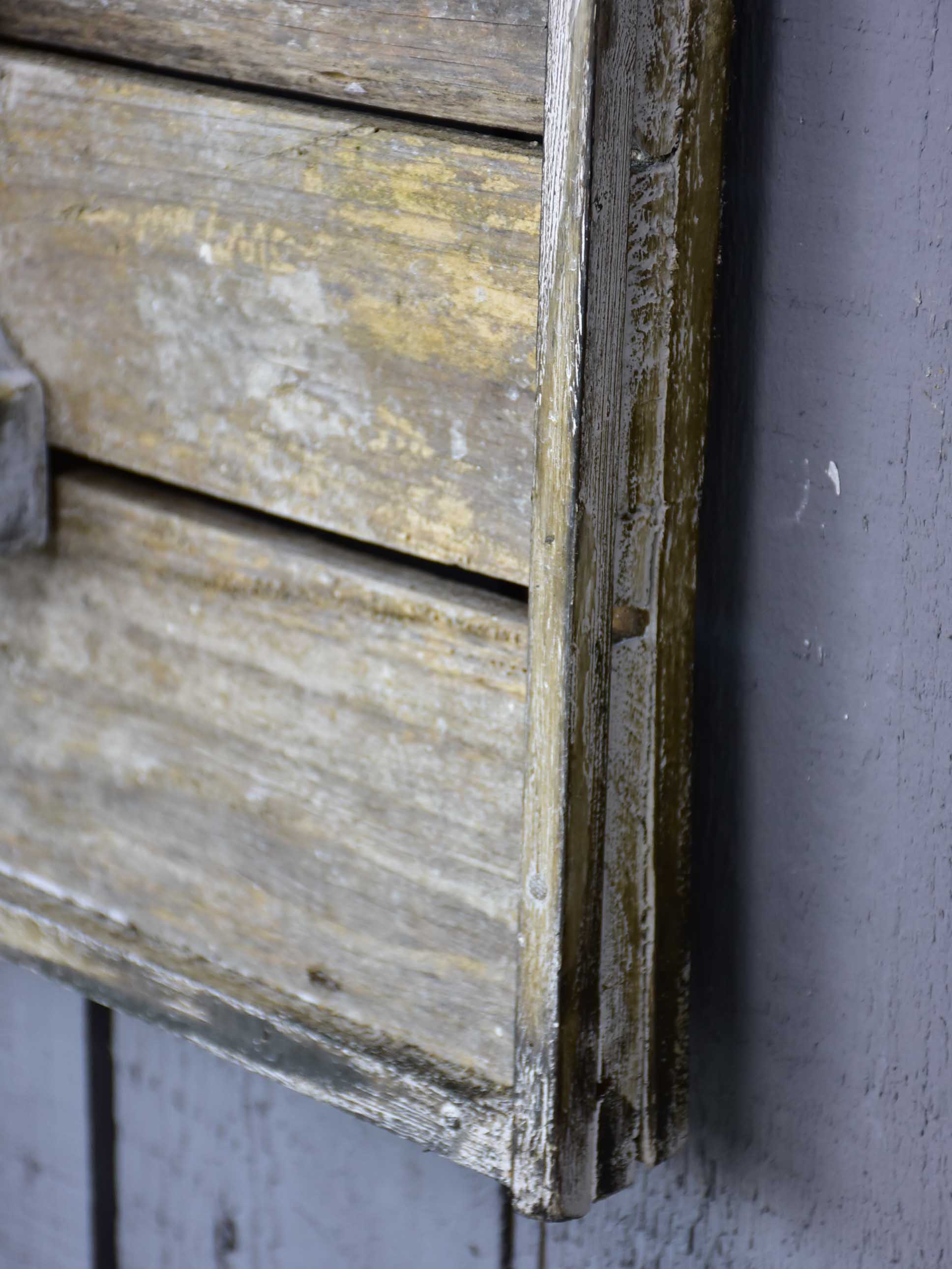 Pair of rustic French wall panels with flower urns