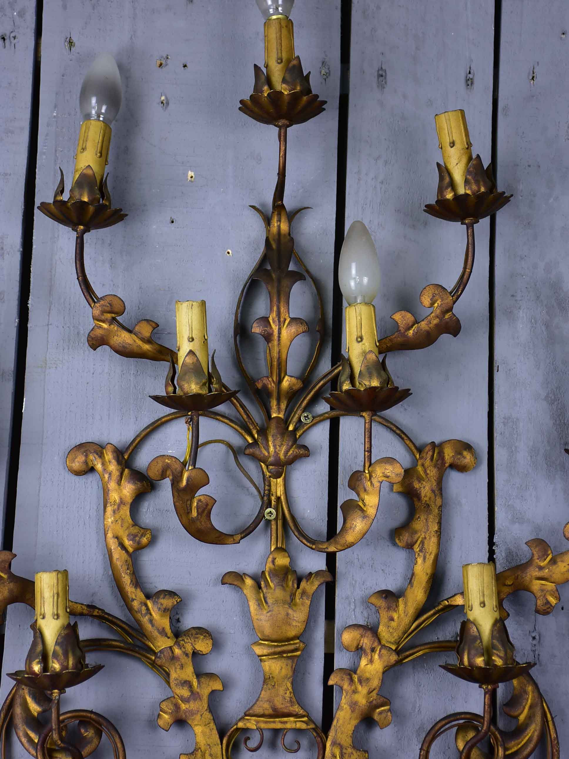 Large Italian wall sconce - 11 lights