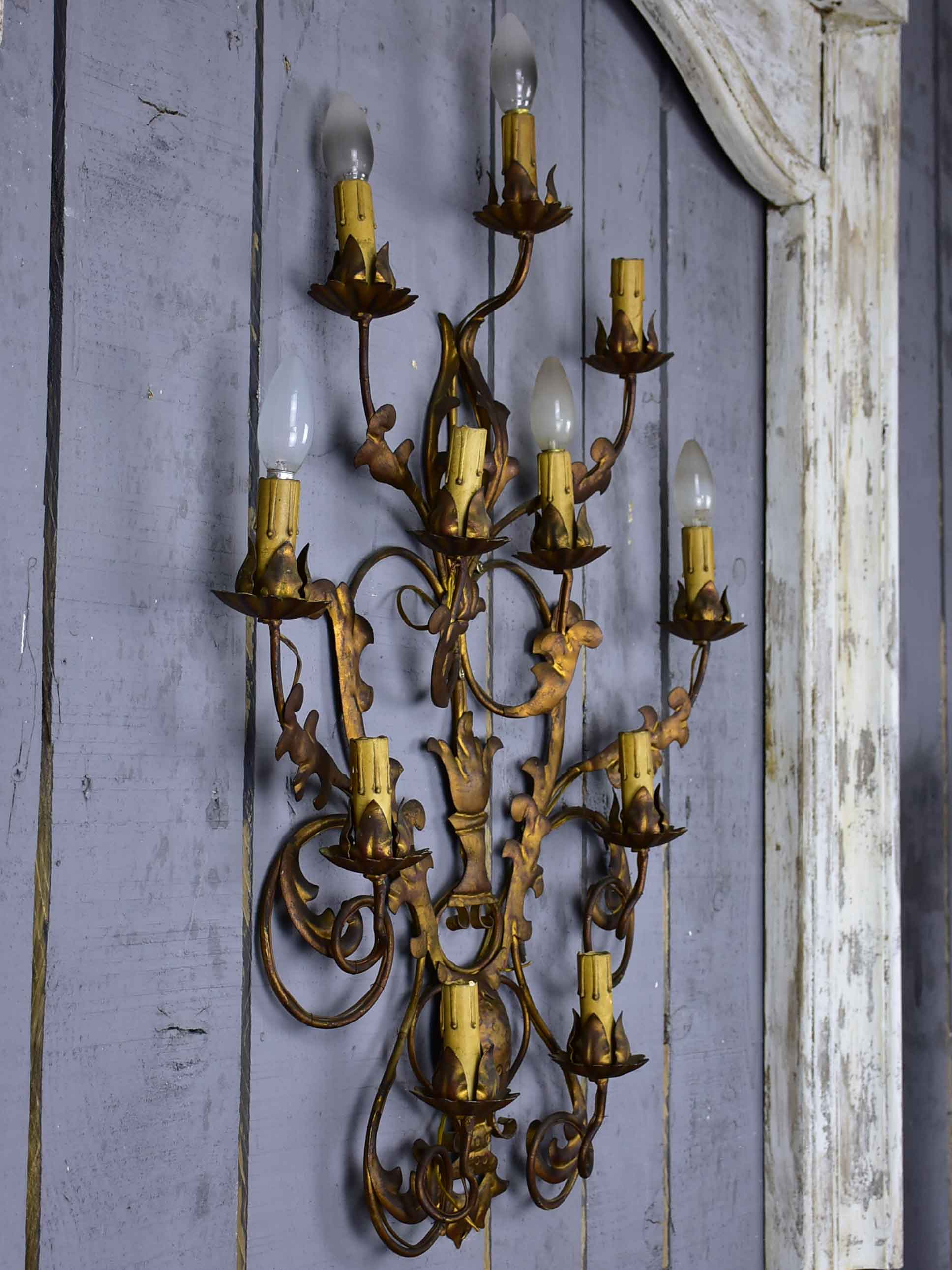 Large Italian wall sconce - 11 lights