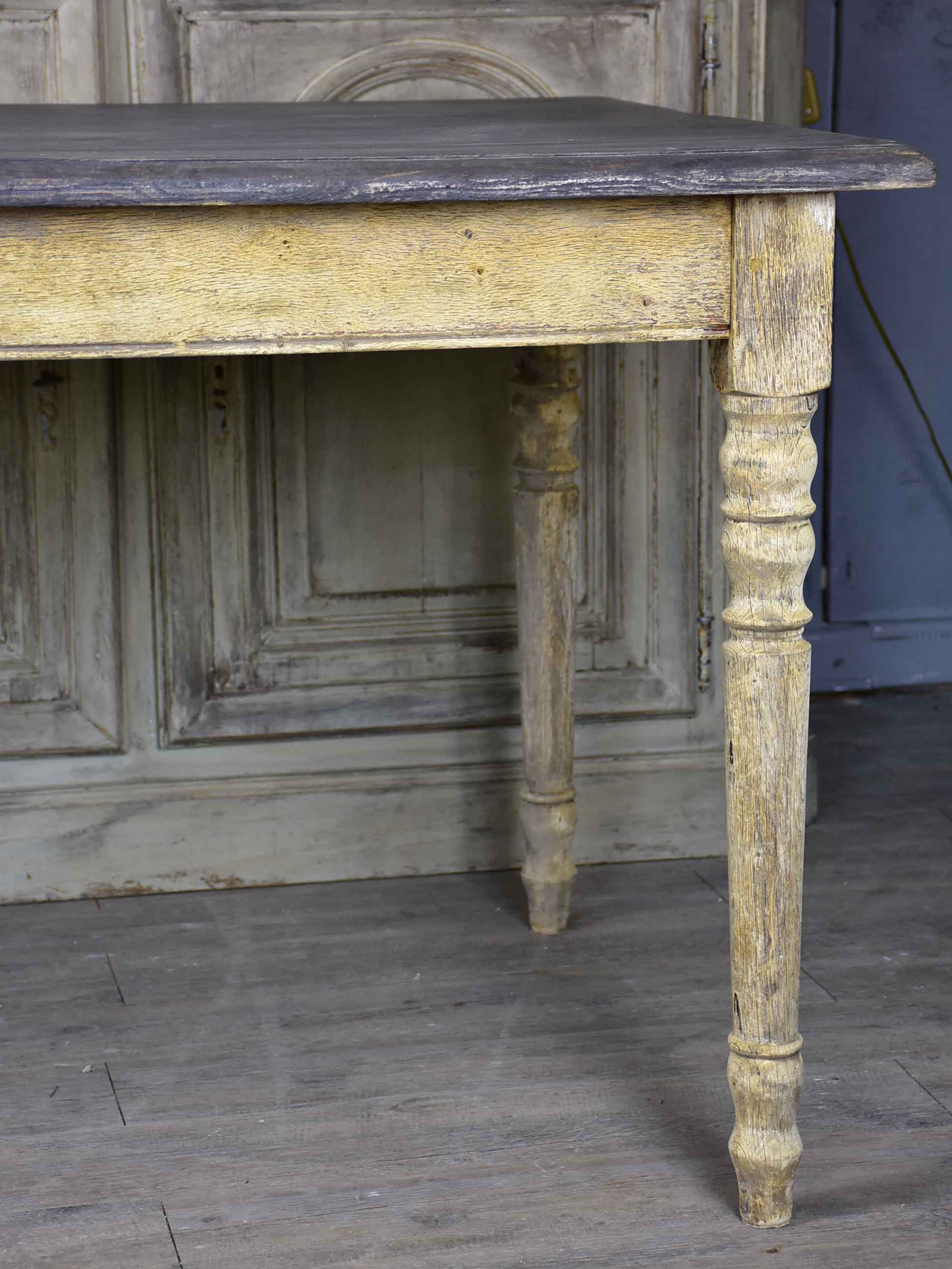 Large antique French oak dining table