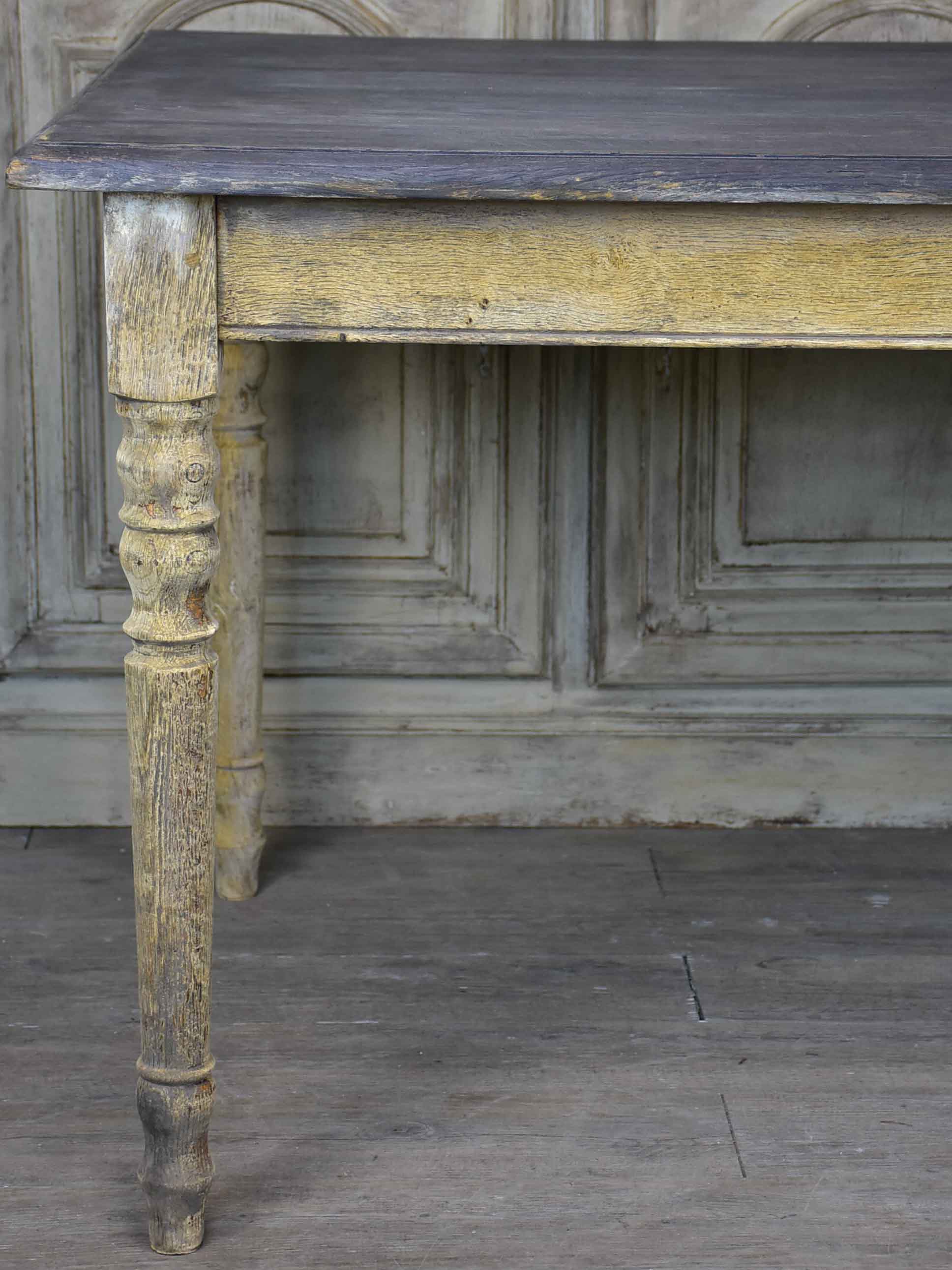 Large antique French oak dining table