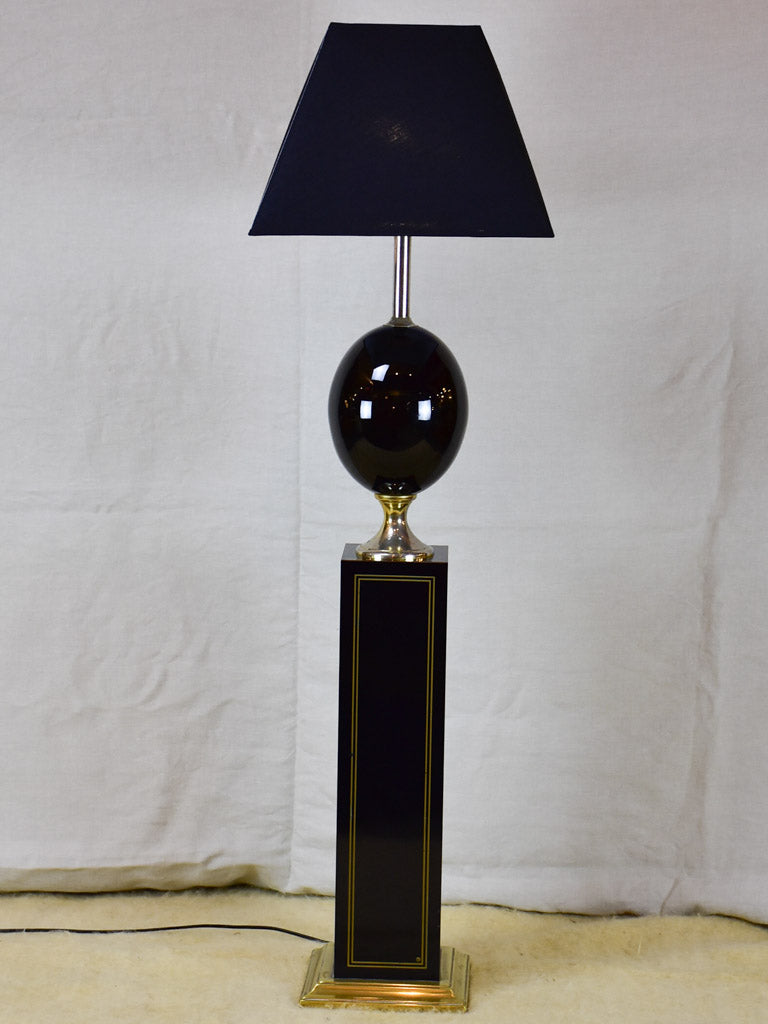 Vintage Le Dauphin floor lamp - black