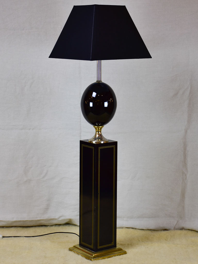 Vintage Le Dauphin floor lamp - black