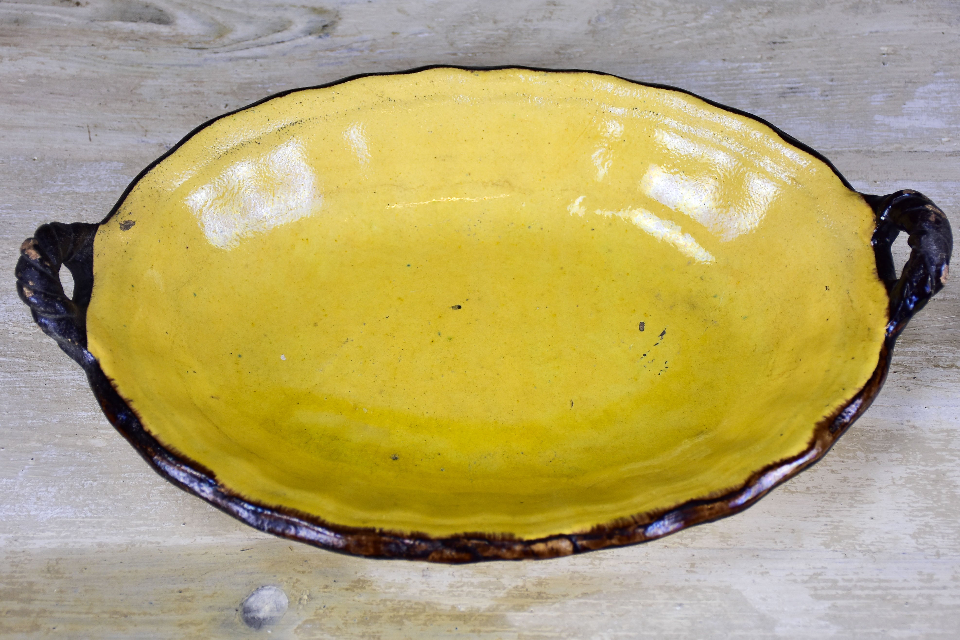 Vintage oval platter from Dieulefit