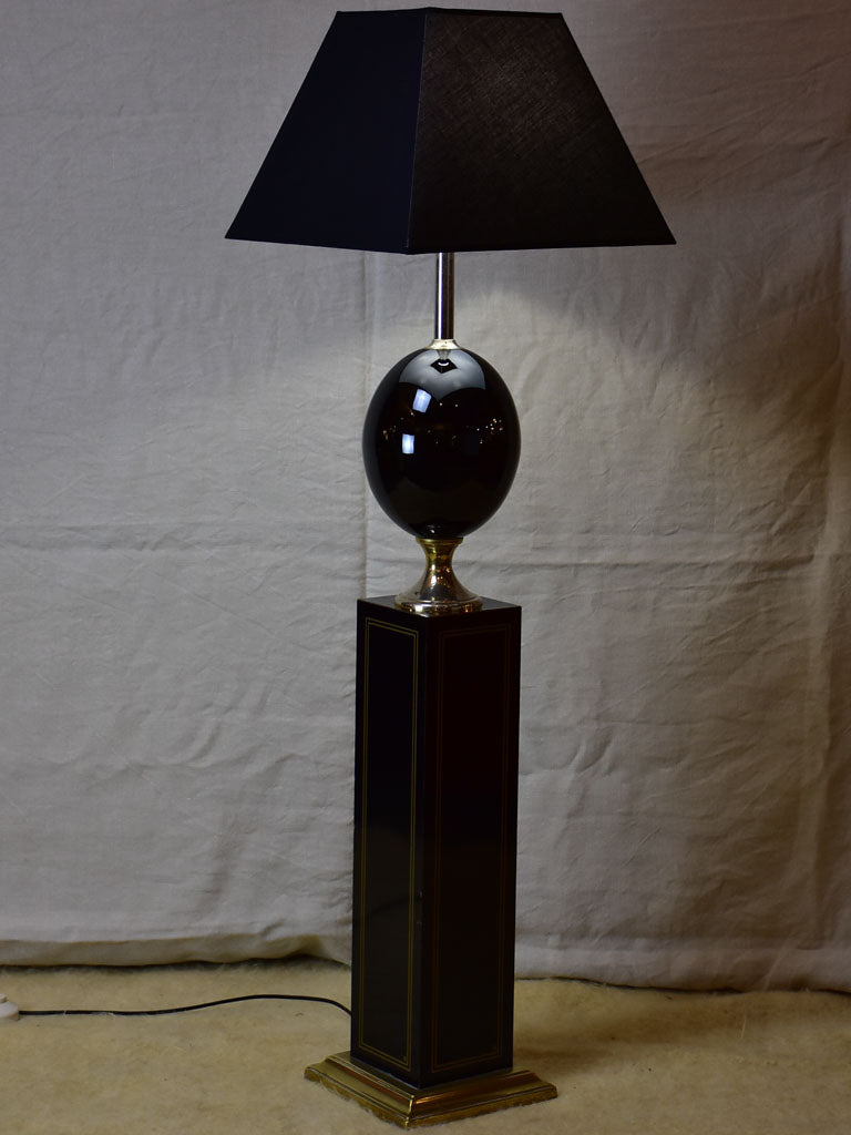 Vintage Le Dauphin floor lamp - black