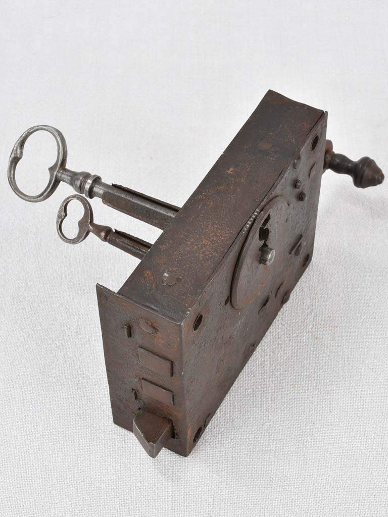 Antique Double Lock with Keys