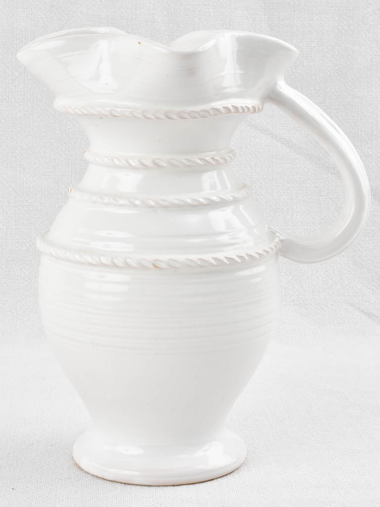 Wavy Jug / vase with stripes - Émile Tessier