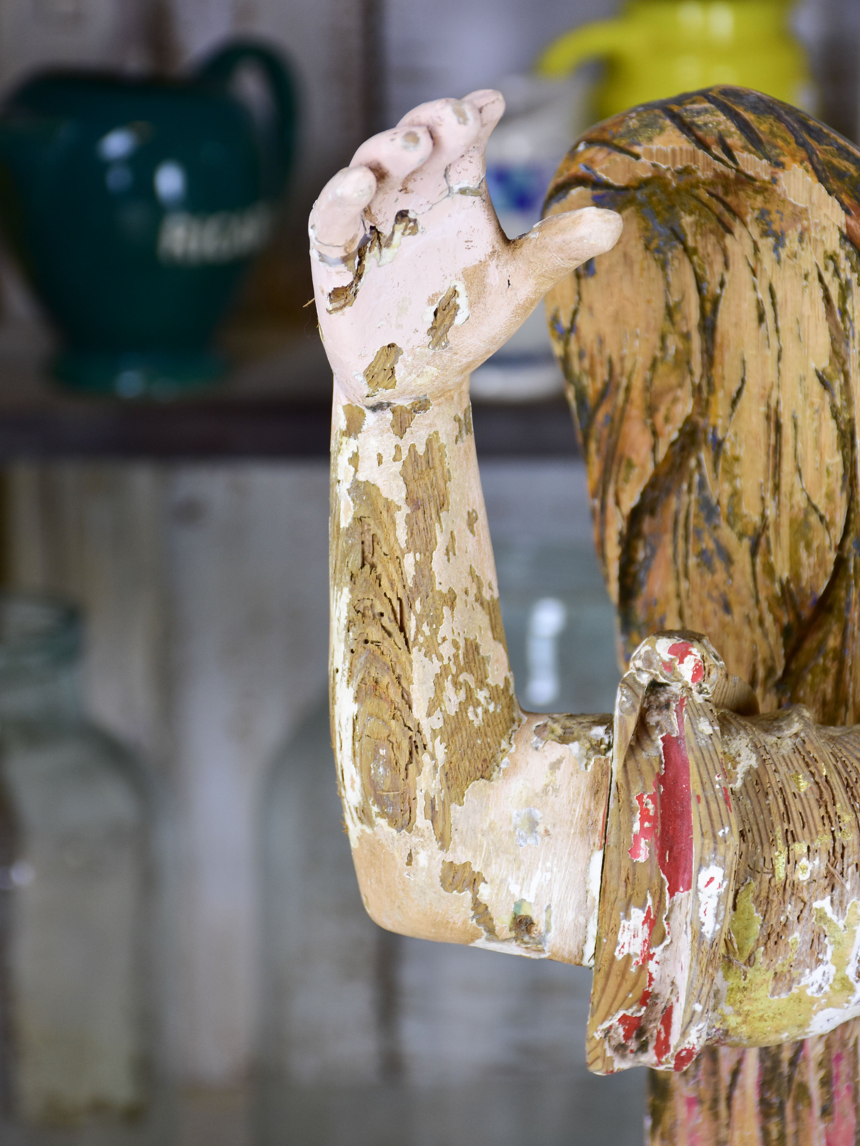 Pair of antique Angel sculptures from a church