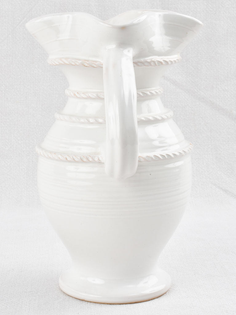 Wavy Jug / vase with stripes - Émile Tessier