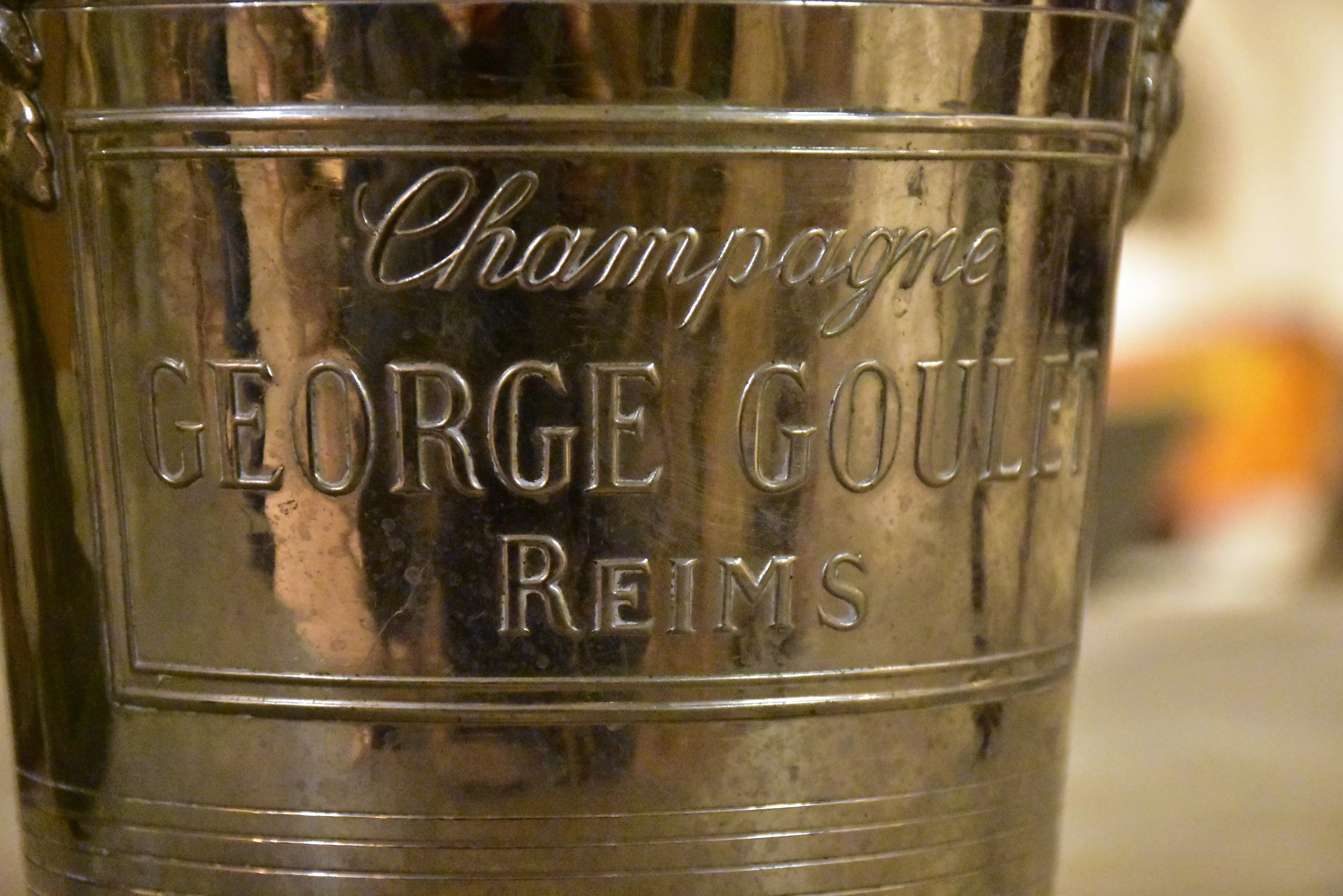 Vintage French champagne bucket Champagne George Goulet